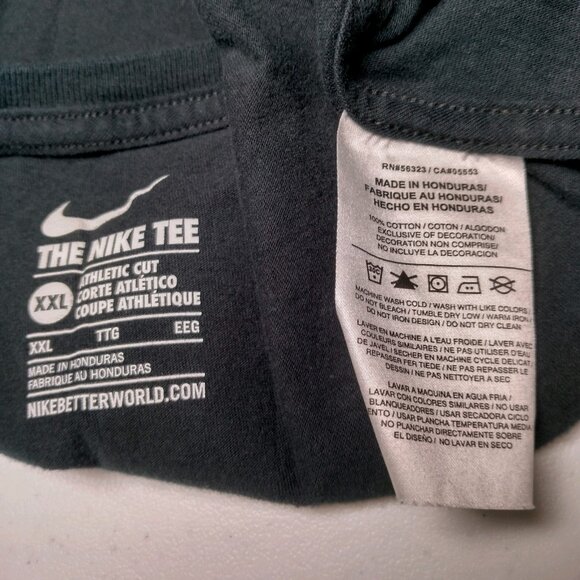 Carolina Panthers Cam Newton Shirt XXL Nike Tee Black NFL Super Bowl 50 #1 - Picture 8 of 11